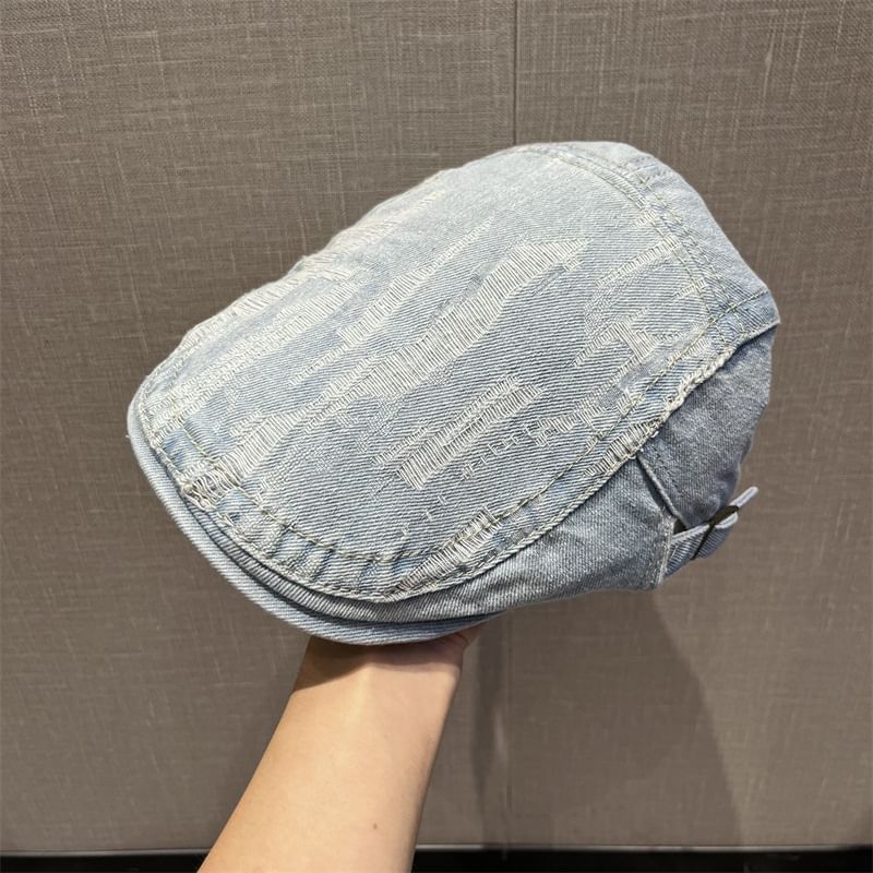Cap Washed Distressed Flat