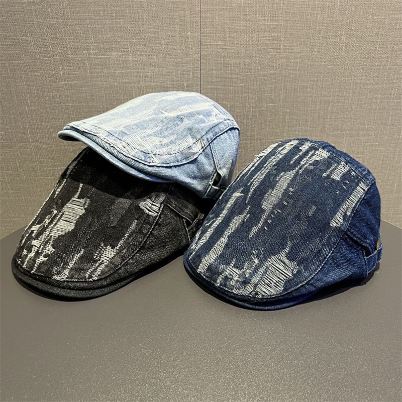 Cap Washed Distressed Flat