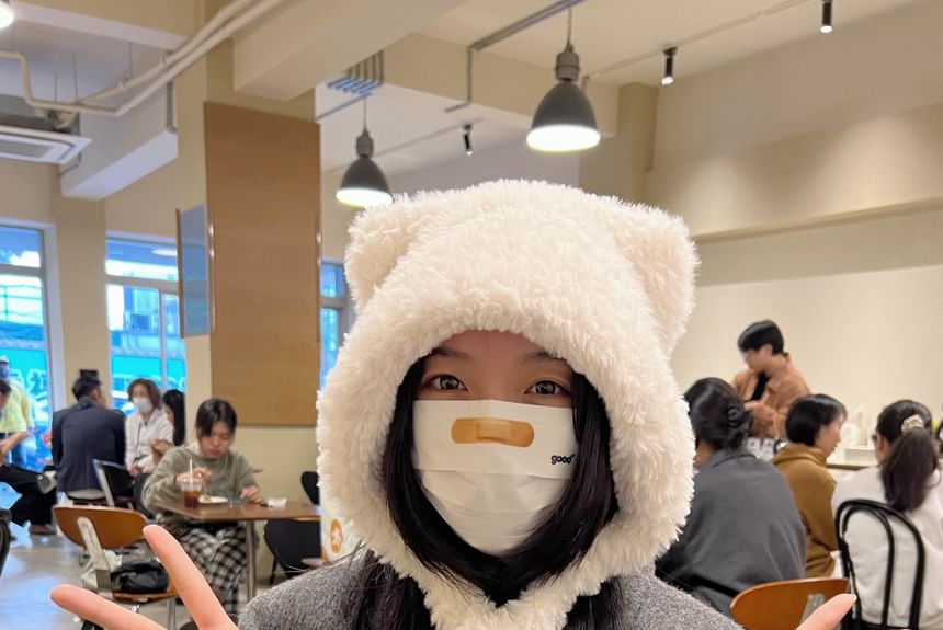 Ear Hat Trapper Chenille Cat