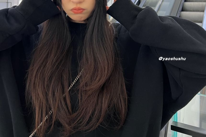 Lettering Ear Cat Applique Knit Beanie