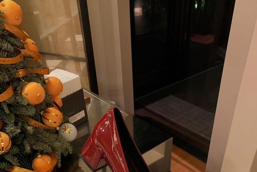 Pumps Chunky Floral Platform Heel