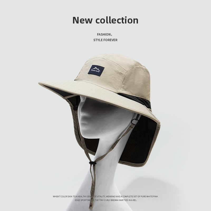 Neck Applique with Hat Flap Sun Protection Boonie