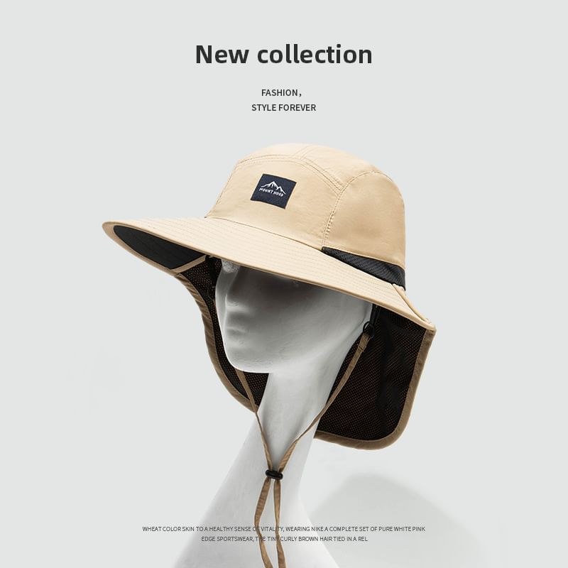 Neck Applique with Hat Flap Sun Protection Boonie