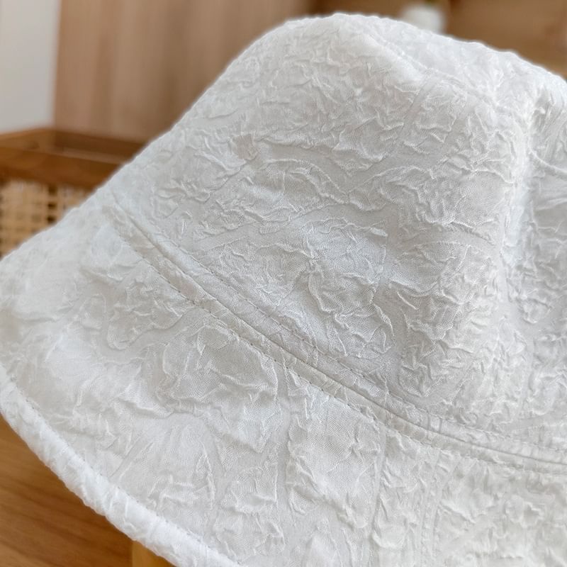 Plain Bucket Shirred Hat