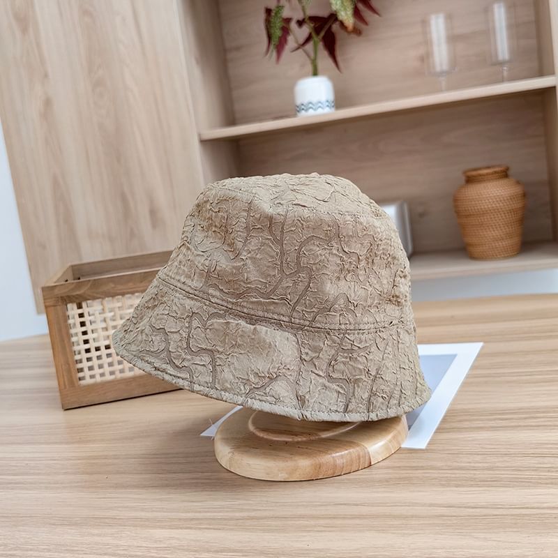 Plain Bucket Shirred Hat