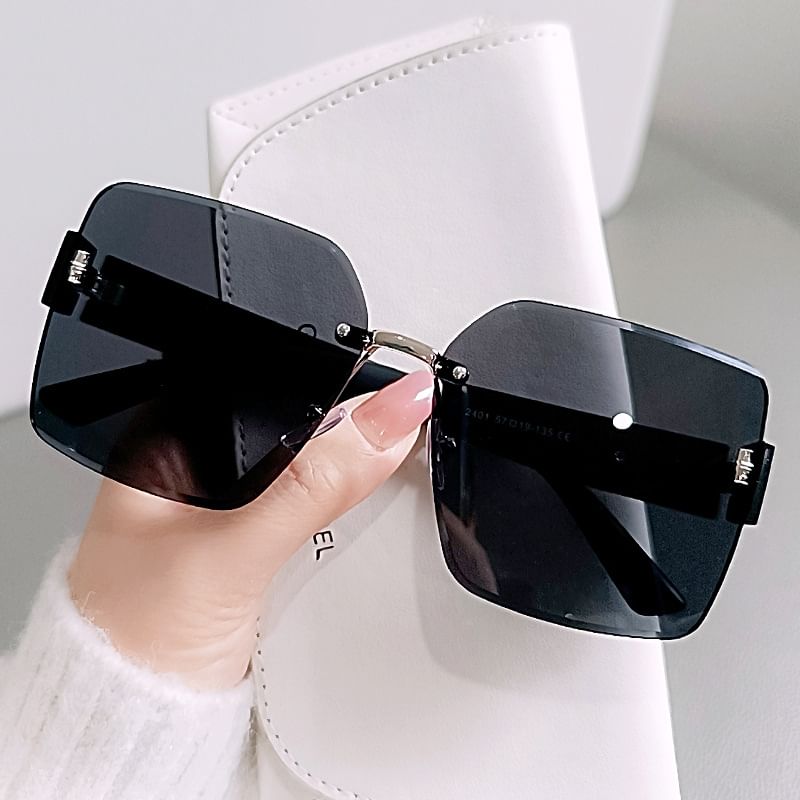 Frameless Square Sunglasses