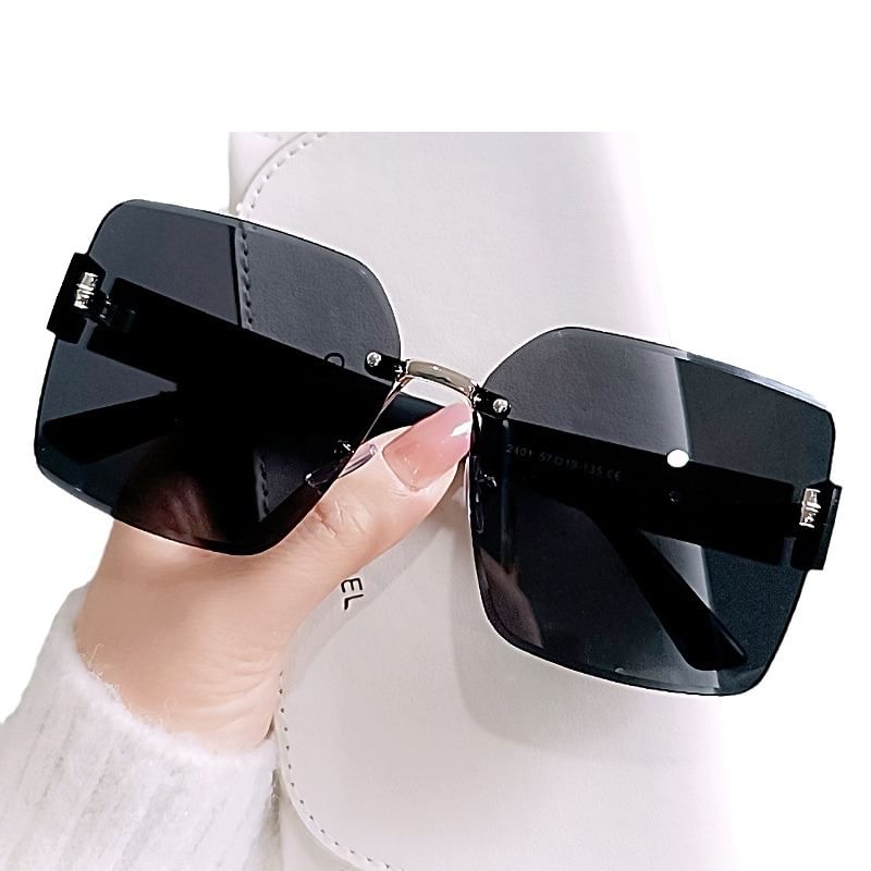 Frameless Square Sunglasses