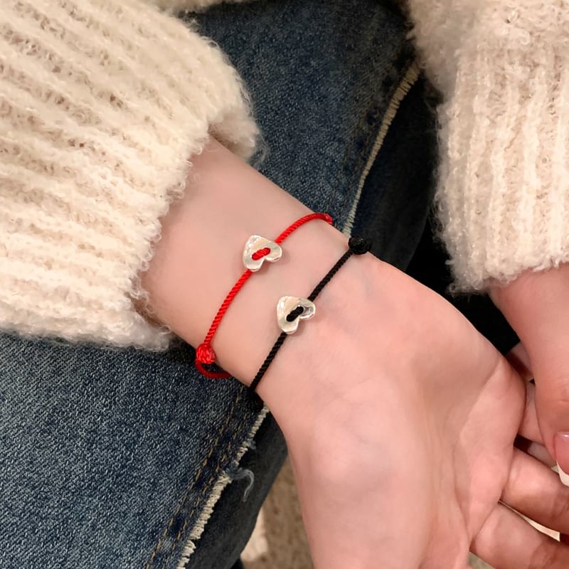 Heart Alloy String Bracelet