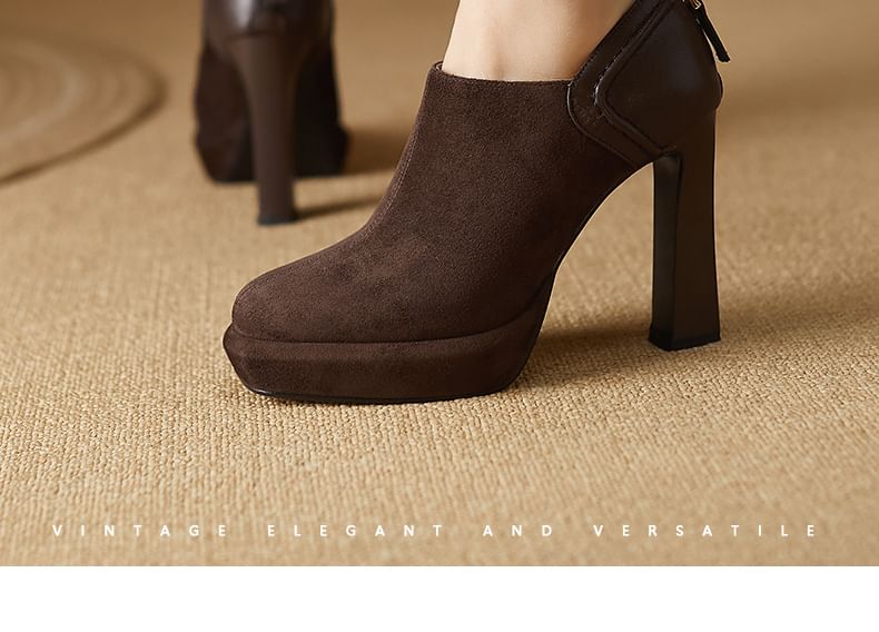 Boots Ankle Chunky Heel