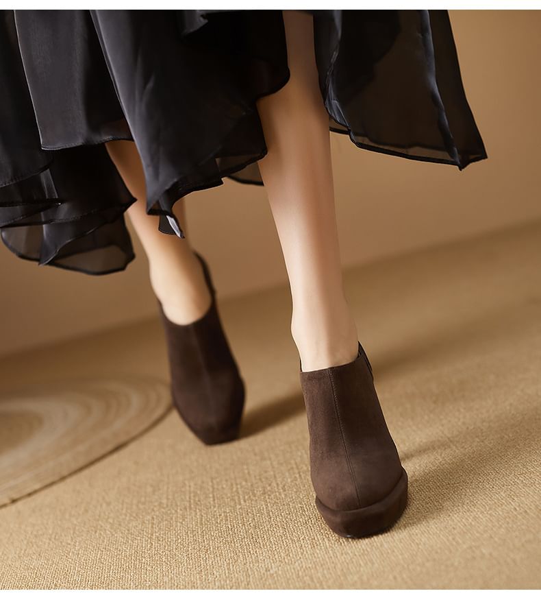 Boots Ankle Chunky Heel