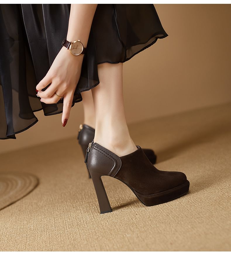 Boots Ankle Chunky Heel