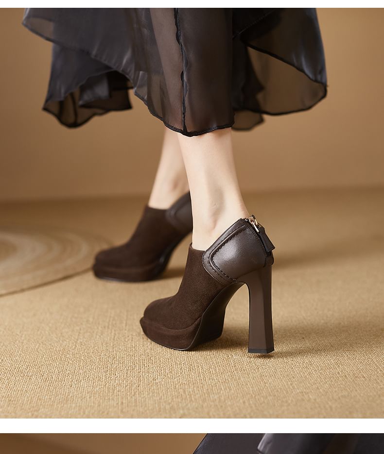 Boots Ankle Chunky Heel