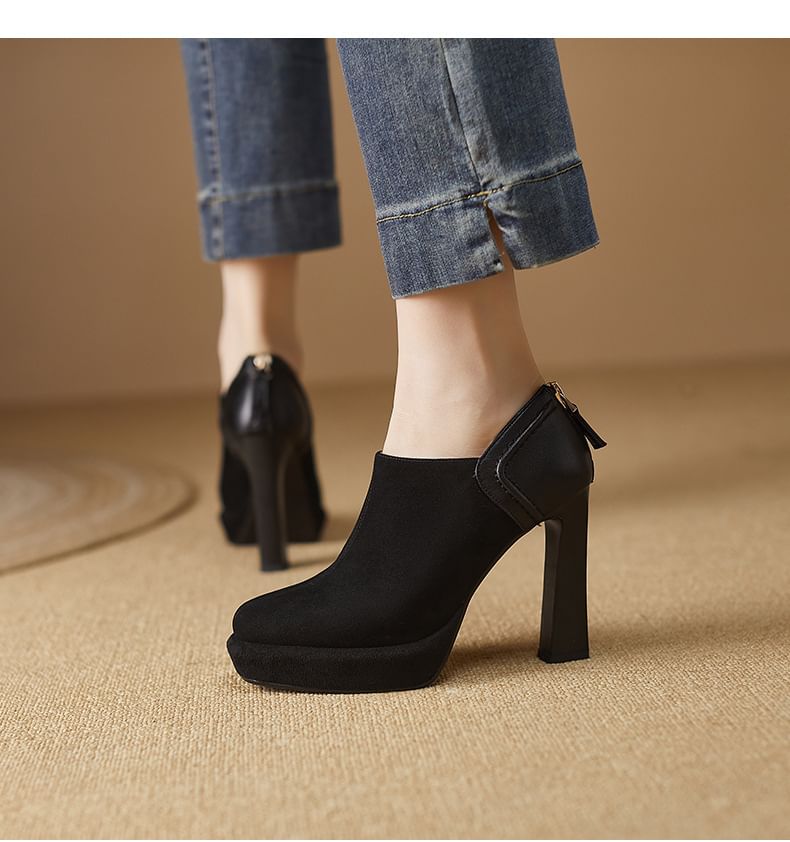 Boots Ankle Chunky Heel