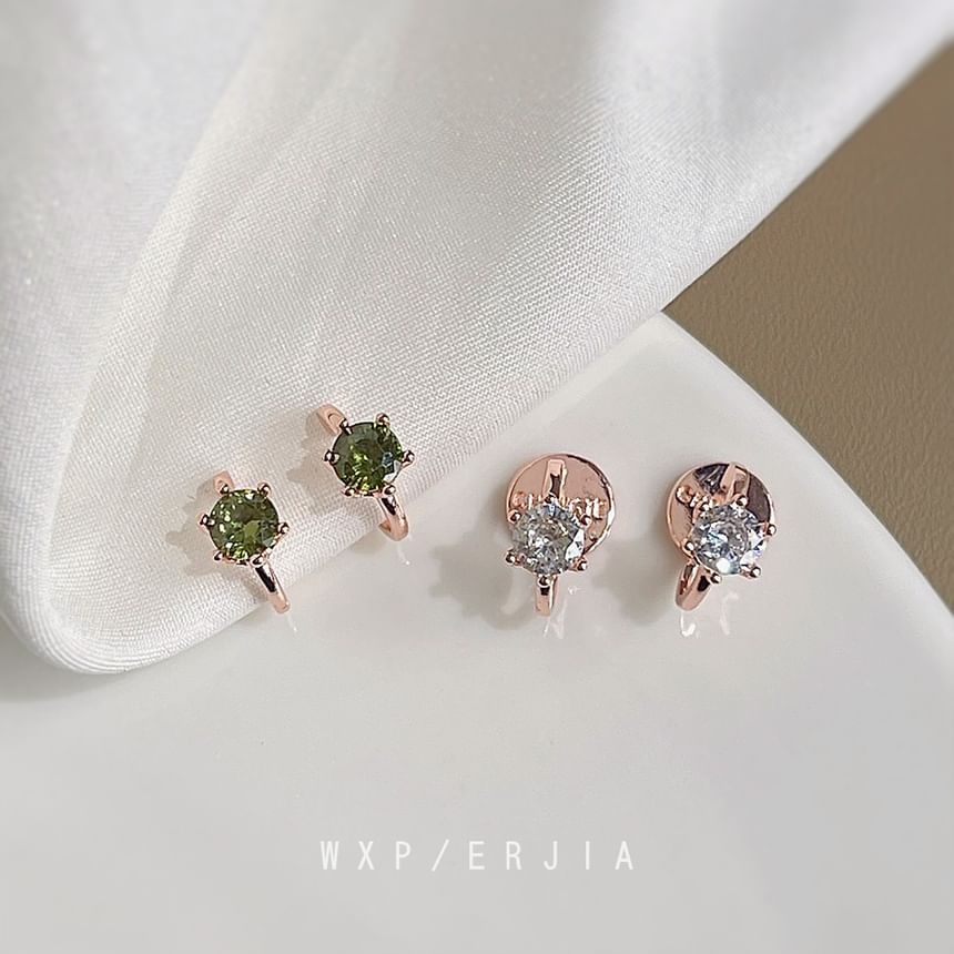 Ear Cuff Rhinestone Alloy