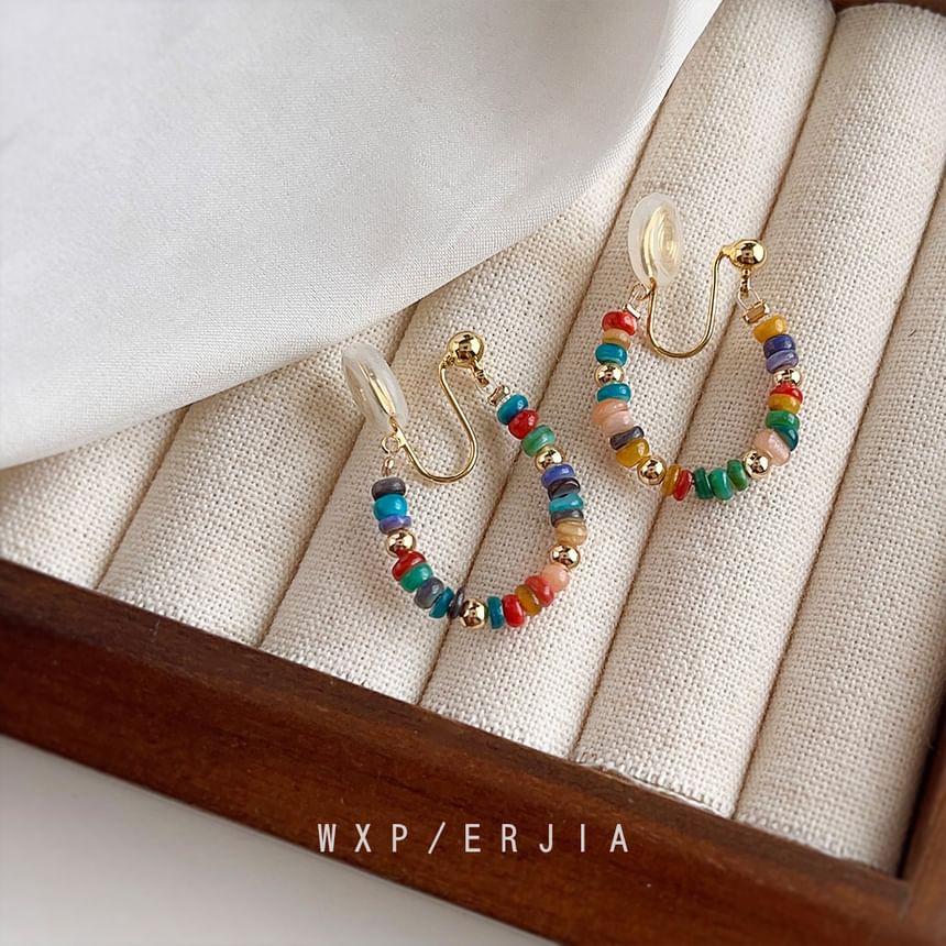 Alloy Hoop Ear Bead Cuff