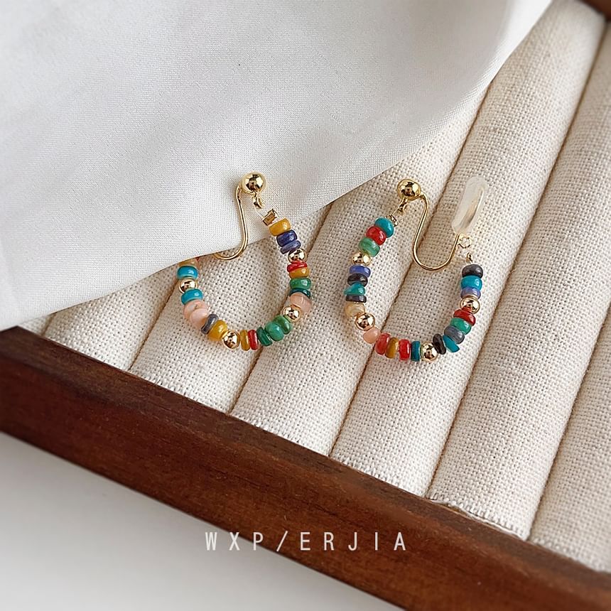 Alloy Hoop Ear Bead Cuff