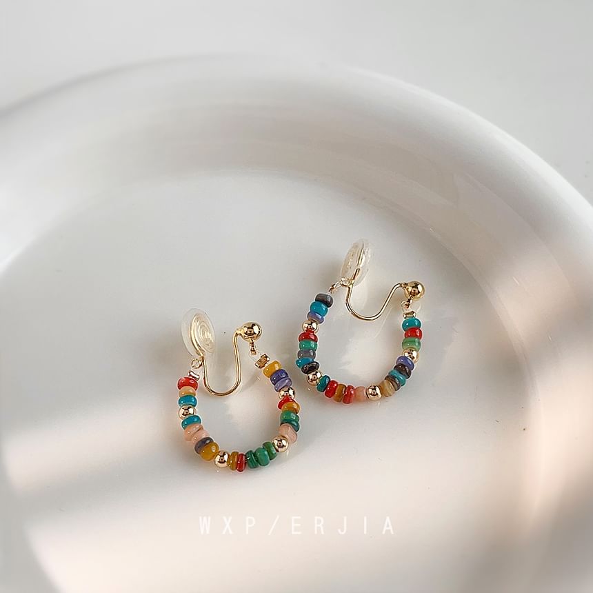 Alloy Hoop Ear Bead Cuff