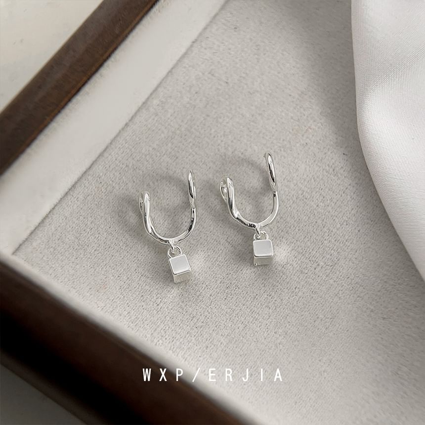Cuff Alloy Drop Earring Cube