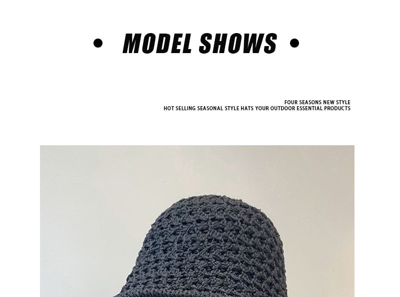 Foldable Straw Bucket Hat