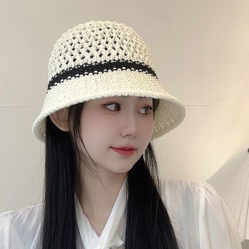 Foldable Bucket Straw Hat