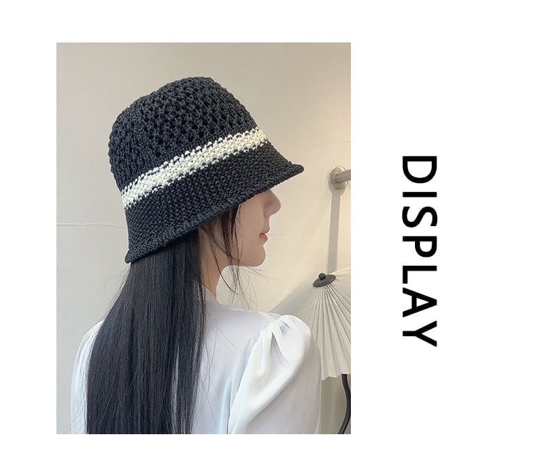 Foldable Bucket Straw Hat