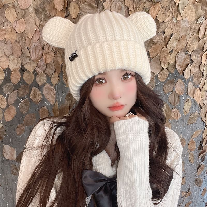 Bear Beanie Ear Knit