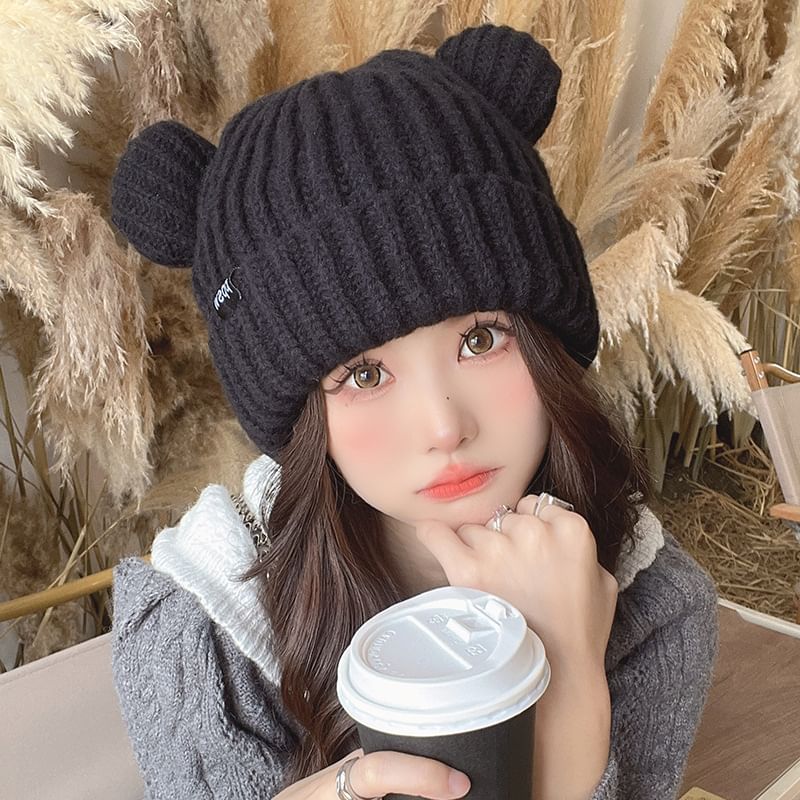 Bear Beanie Ear Knit