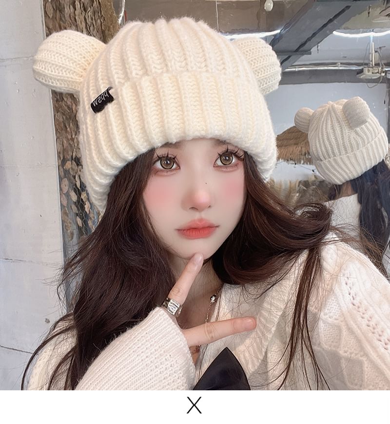 Bear Beanie Ear Knit