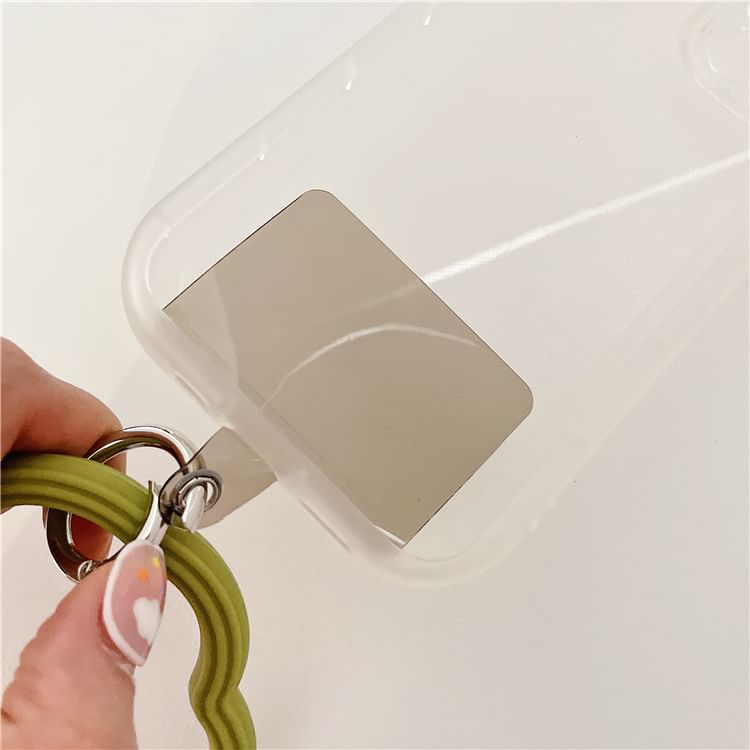 Phone with Pad Hoop Lanyard Wavy Strap