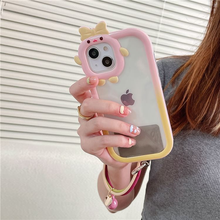 Phone Strap Lanyard Layered with Hoop Pad