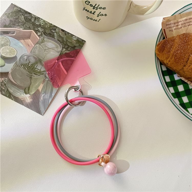 Phone Strap Lanyard Layered with Hoop Pad