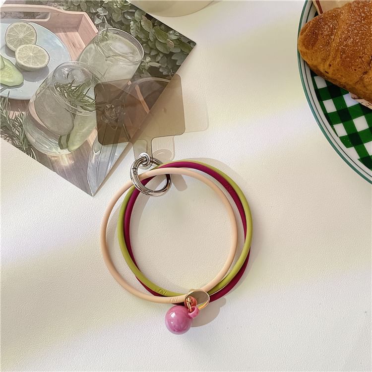 Phone Strap Lanyard Layered with Hoop Pad