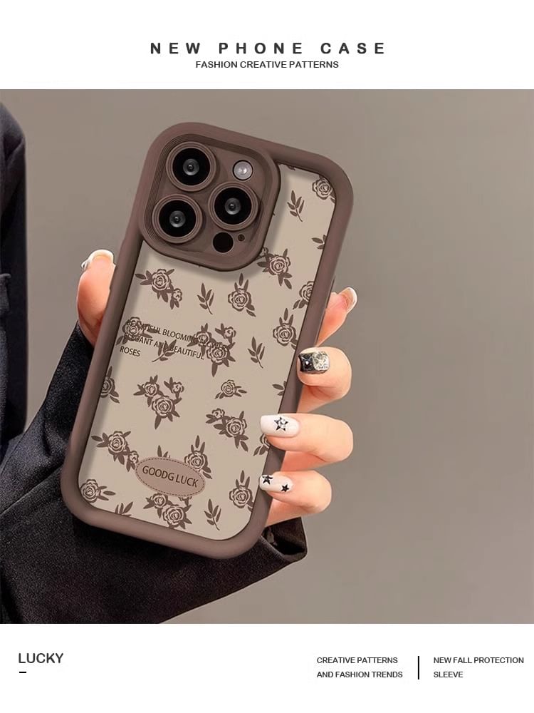 Phone Lettering Case Floral