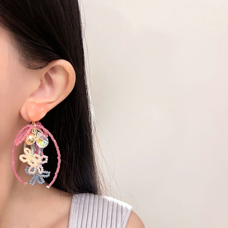 Earring Bow Drop Bead