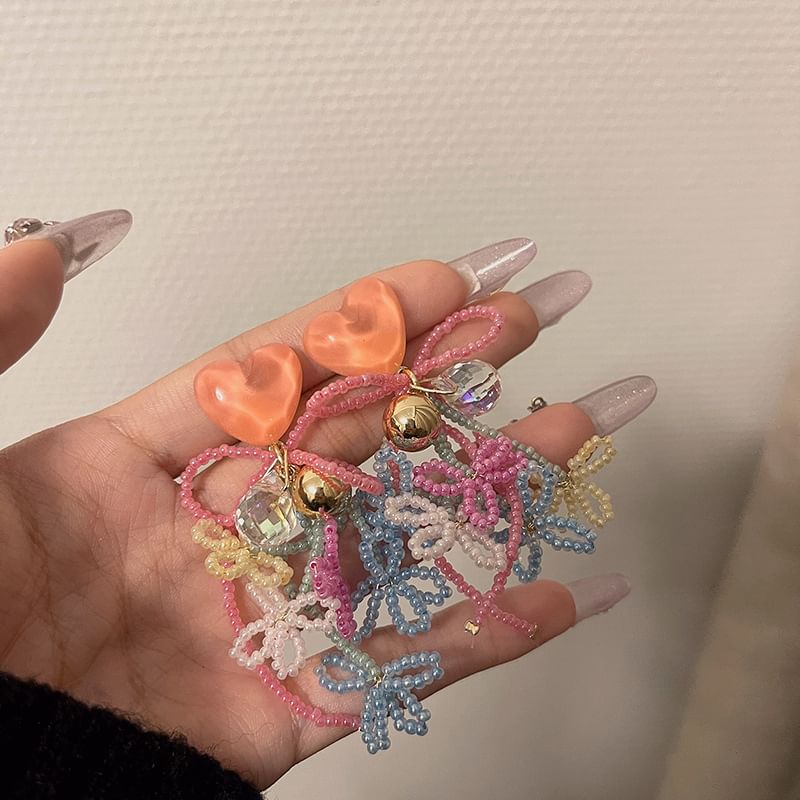 Earring Bow Drop Bead