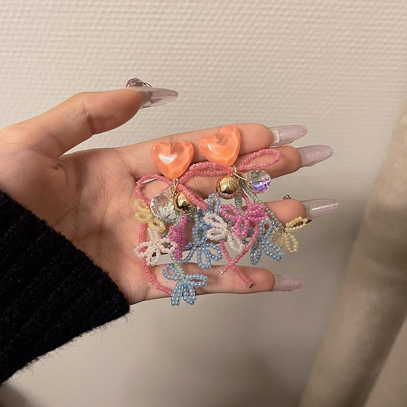 Earring Bow Drop Bead