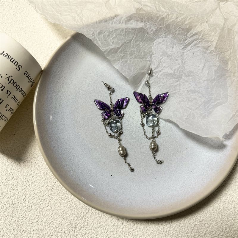 Butterfly Drop Earring