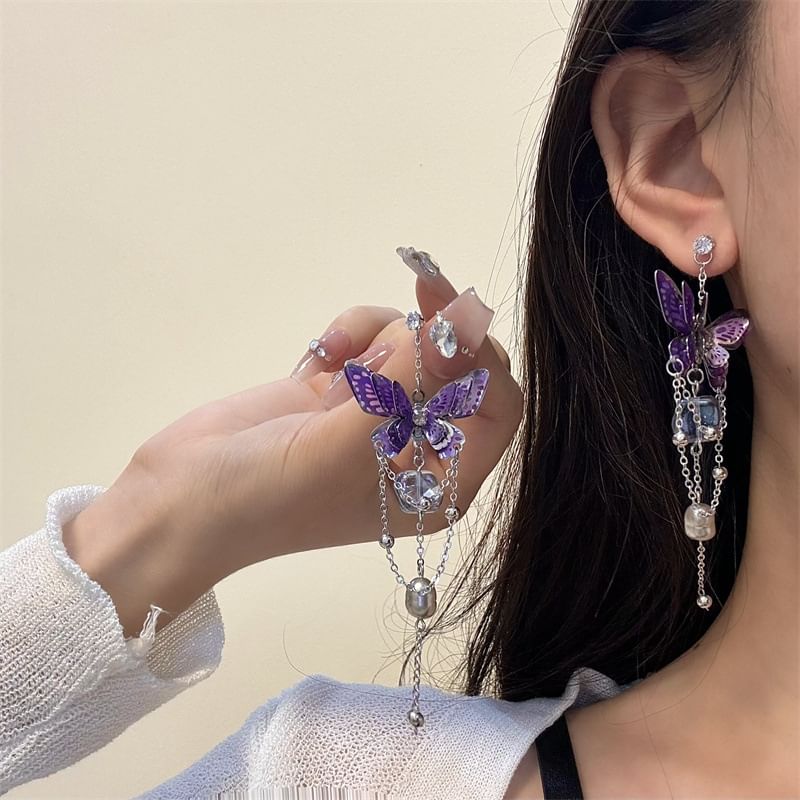 Butterfly Drop Earring