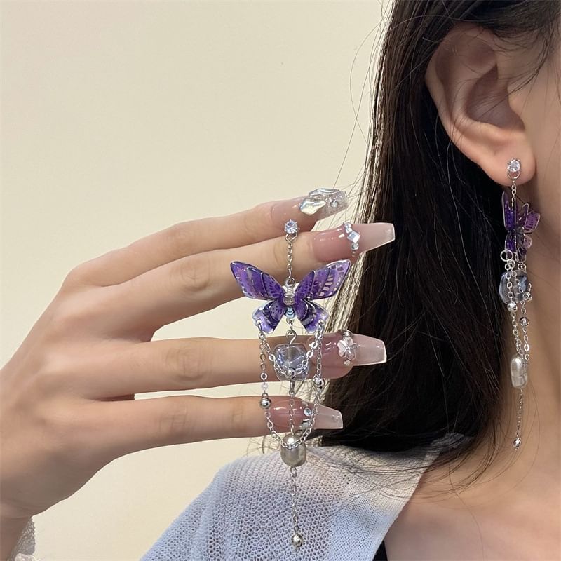 Butterfly Drop Earring