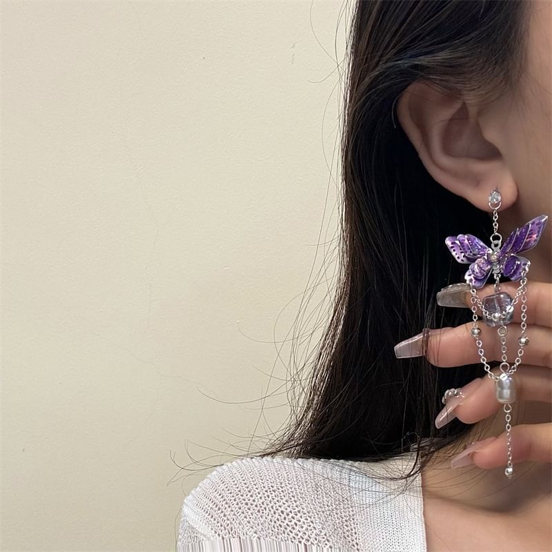 Butterfly Drop Earring