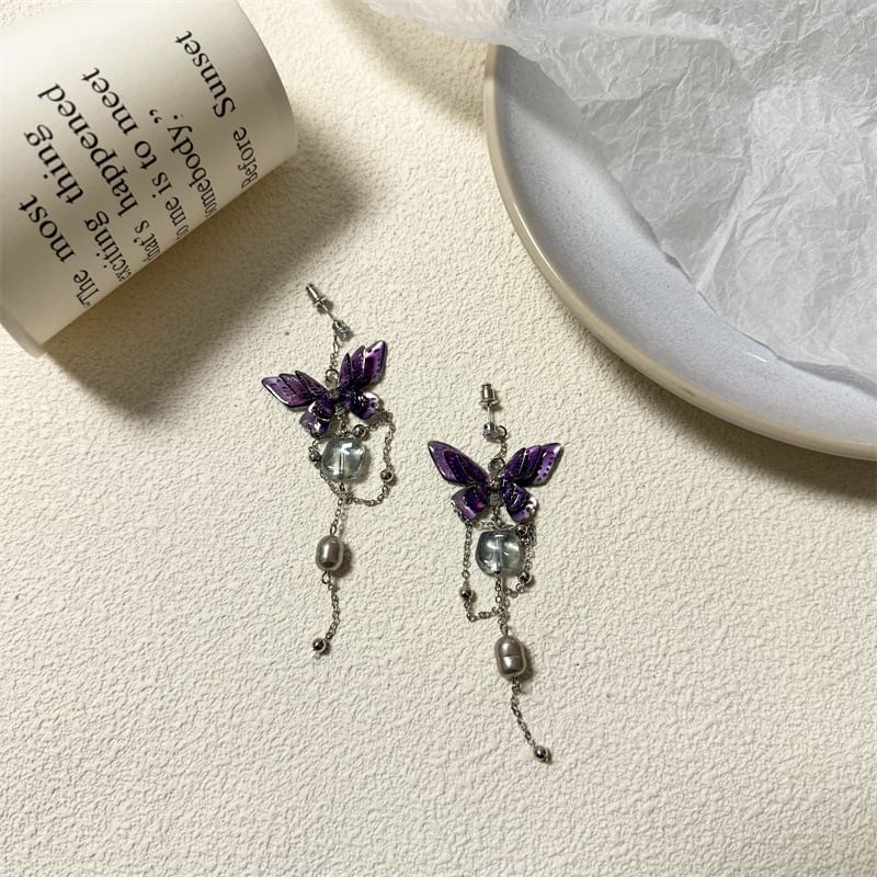 Butterfly Drop Earring