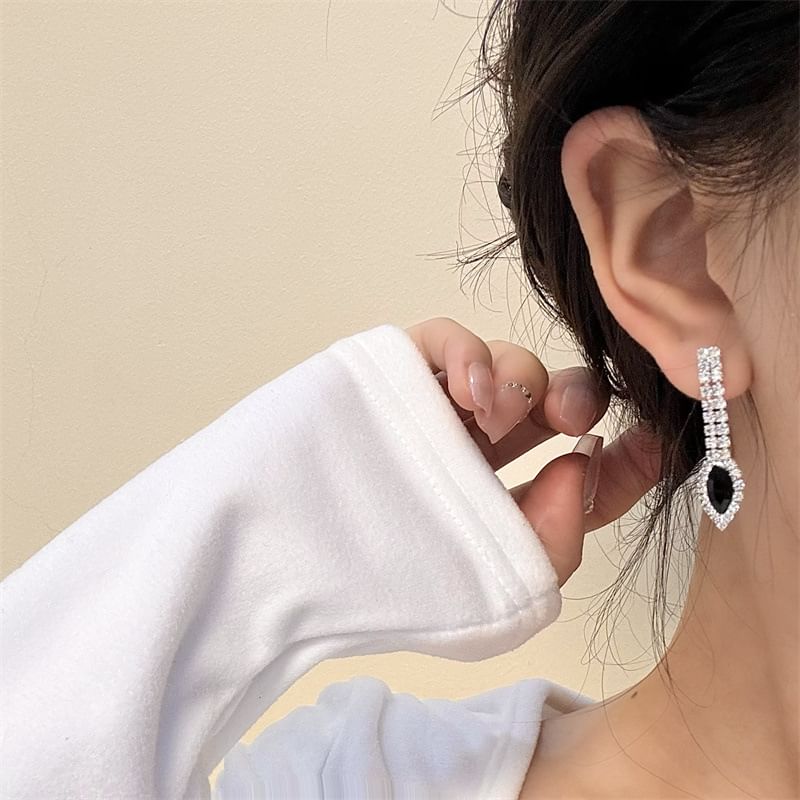 Necklace Drop Rhinestone Pendant / Earring