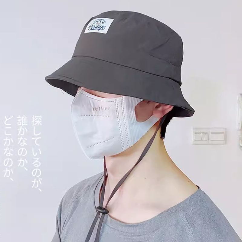 Lettering Hat Applique Bucket