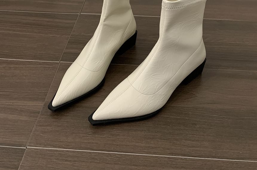 Short Heel Chunky Boots