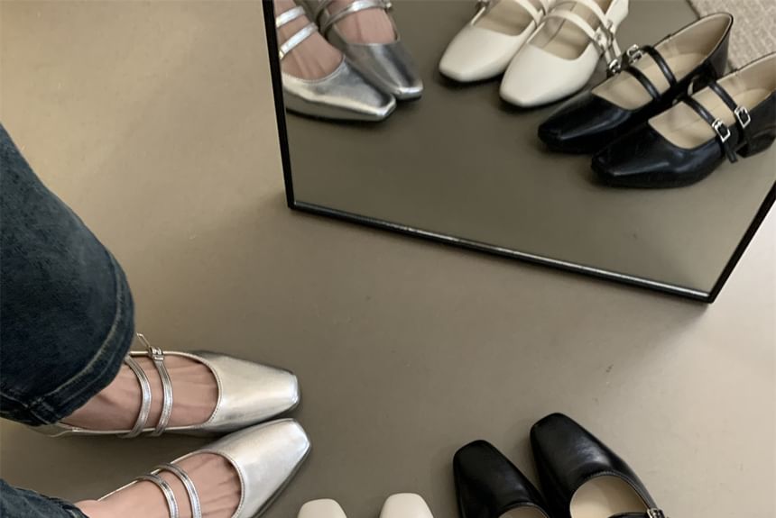 Jane Chunky Heel Shoes Mary