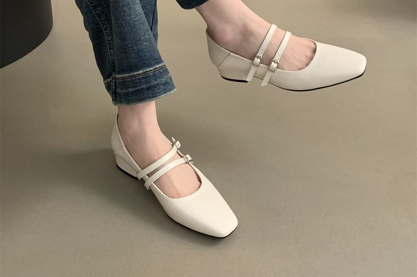 Jane Chunky Heel Shoes Mary