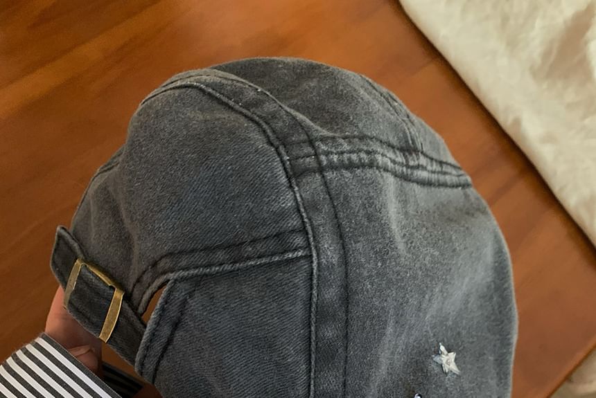 Star Applique Cap Flat
