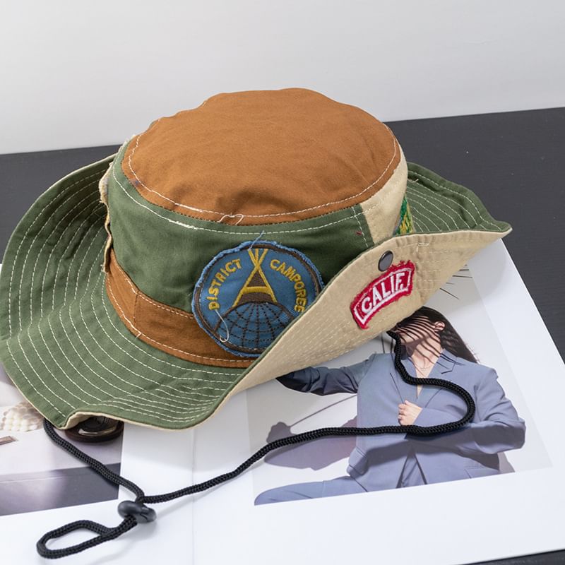 Applique Hat Color Block Boonie