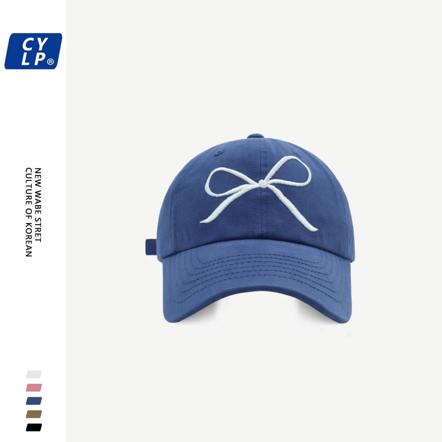 Cap Embroidered Baseball Bow