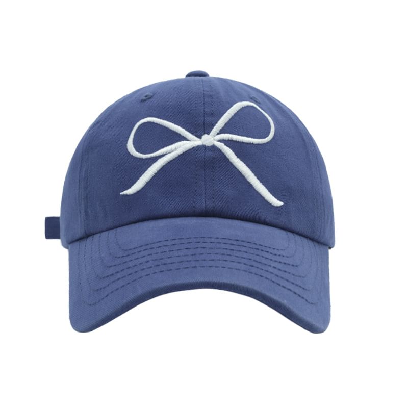 Cap Embroidered Baseball Bow